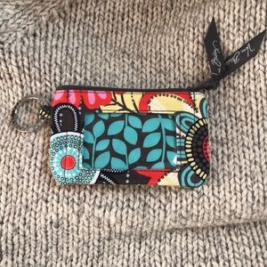 Vera Bradley keyfob ID case...Firm.